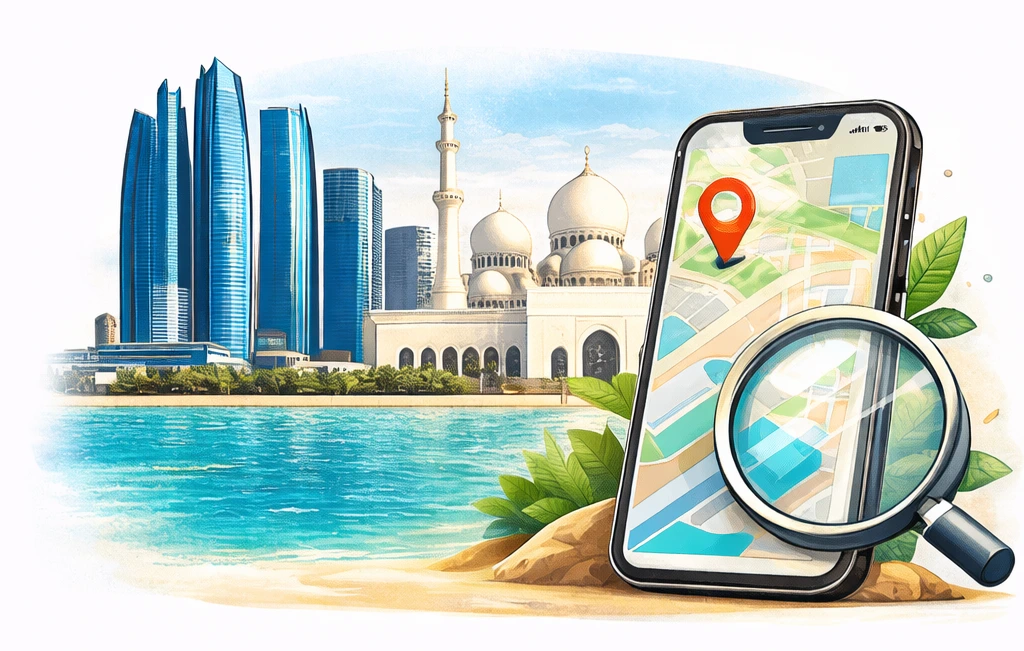Local SEO services in Abu Dhabi improving Google Maps rankings